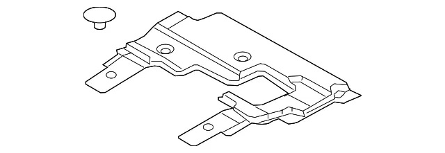 Radiator Support Splash Shield - Ford (bl3z5d032b) - view 2
