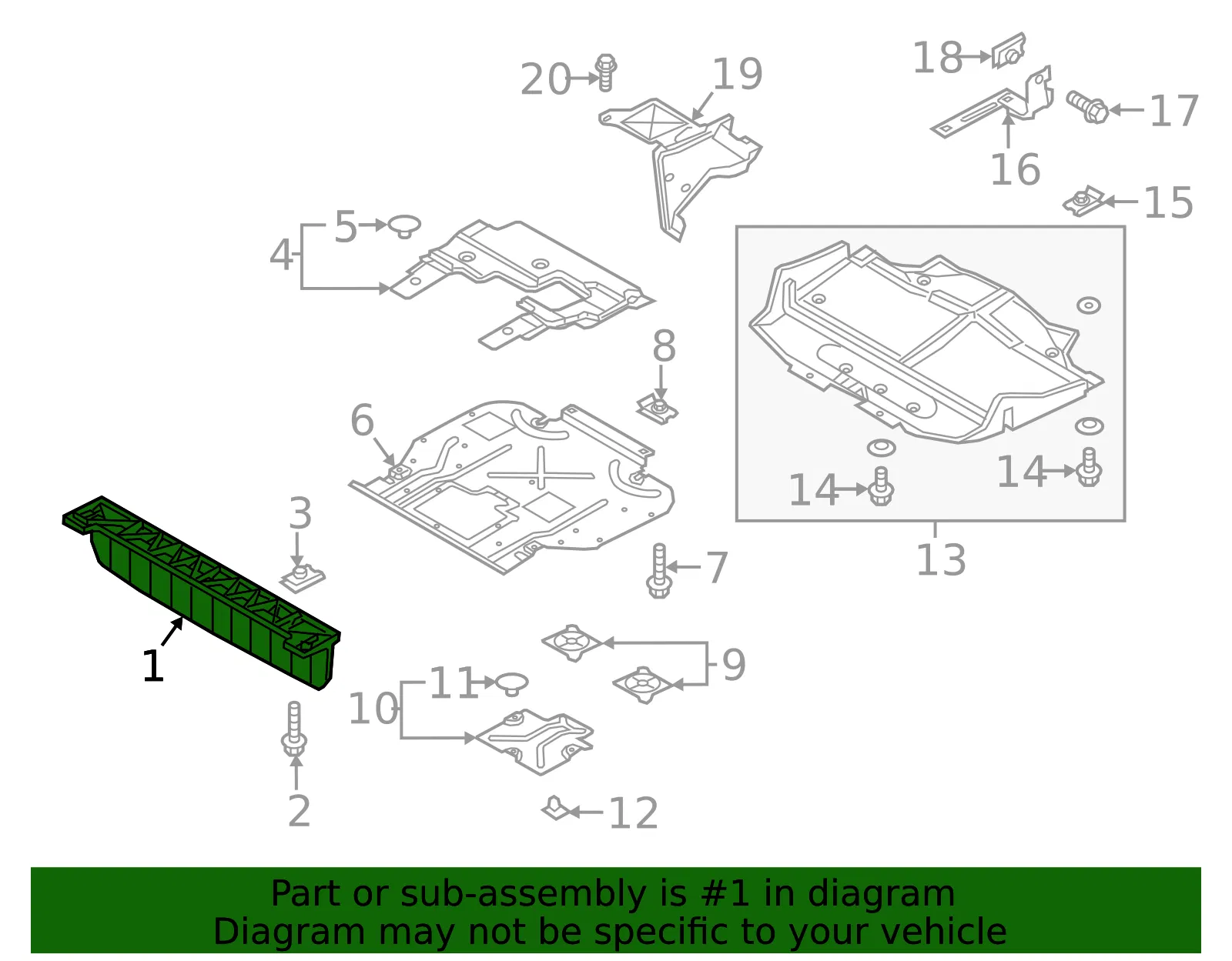 Radiator Support Splash Shield - Ford (bl3z6775a) - view 4