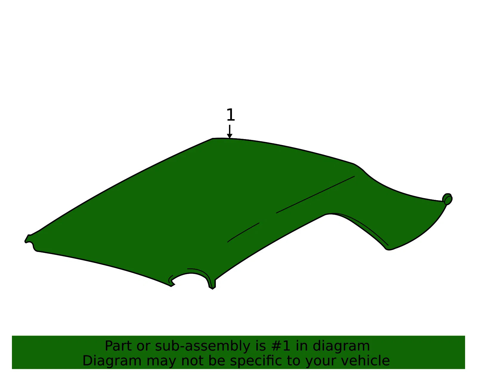 Headliner - Ford (br3z7651916aa) - view 4