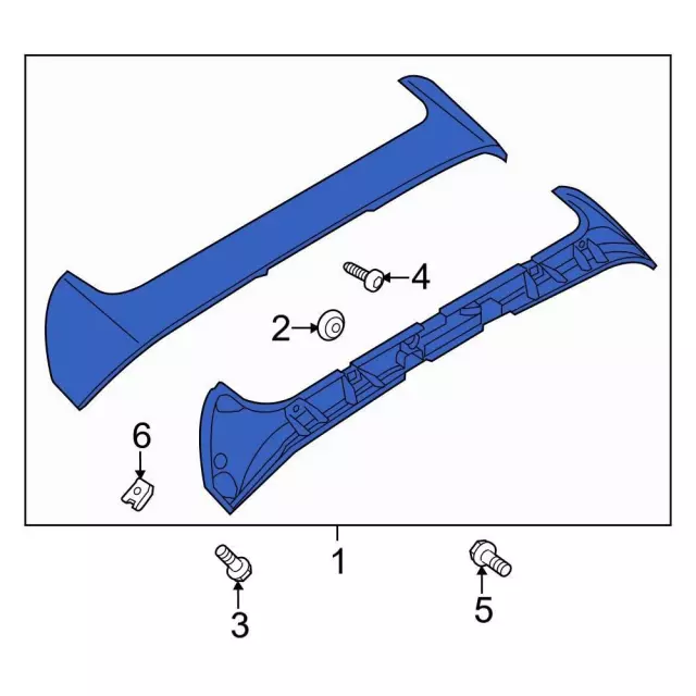 Spoiler - Ford (c1bz5844210aa) - view 2