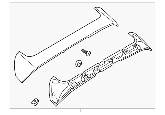 Spoiler - Ford (c1bz5844210aa) - view 3