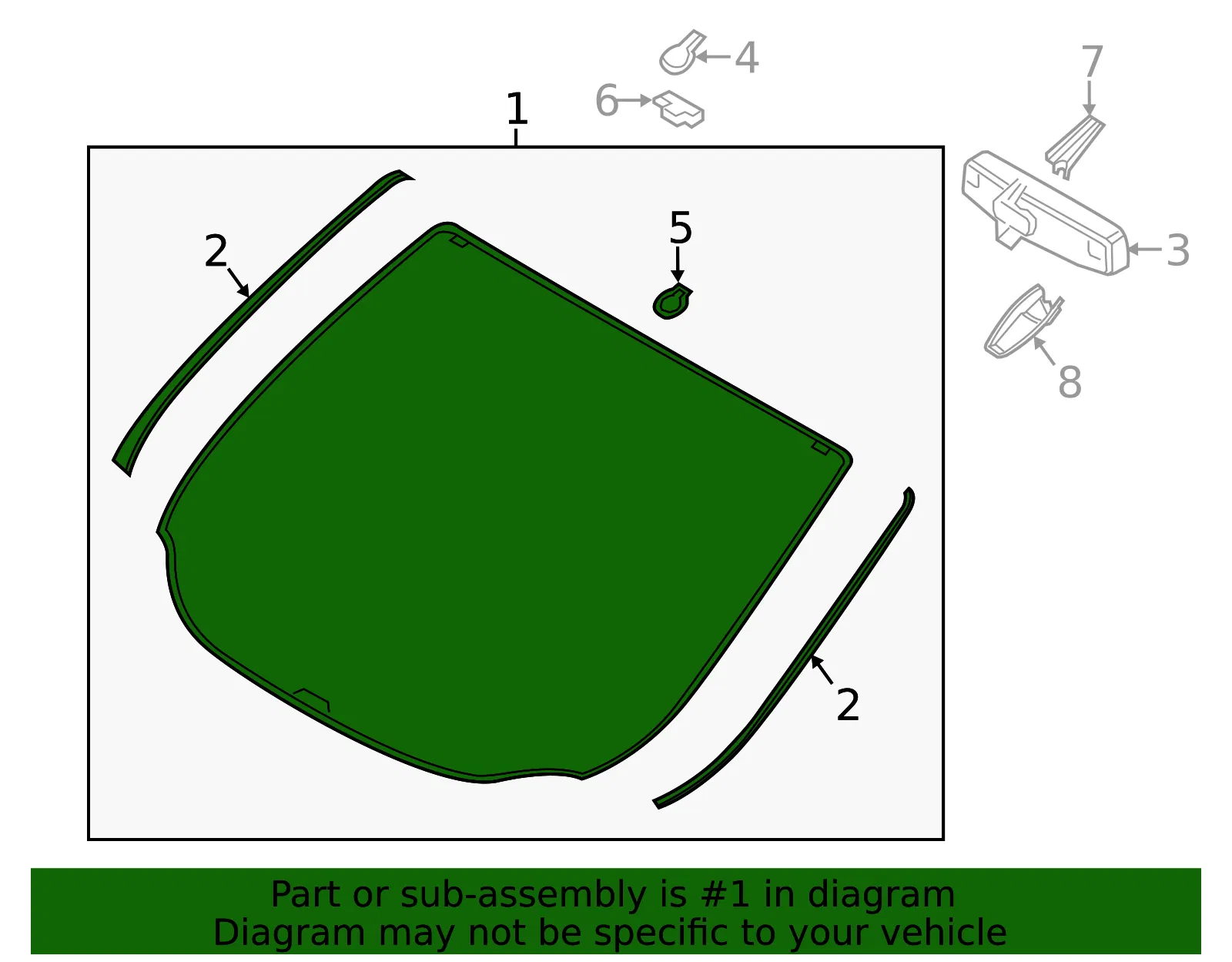 Windshield - Ford (cj5z7803100b) - view 4