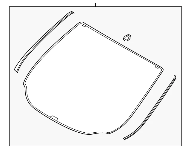 Windshield - Ford (cj5z7803100c) - view 2