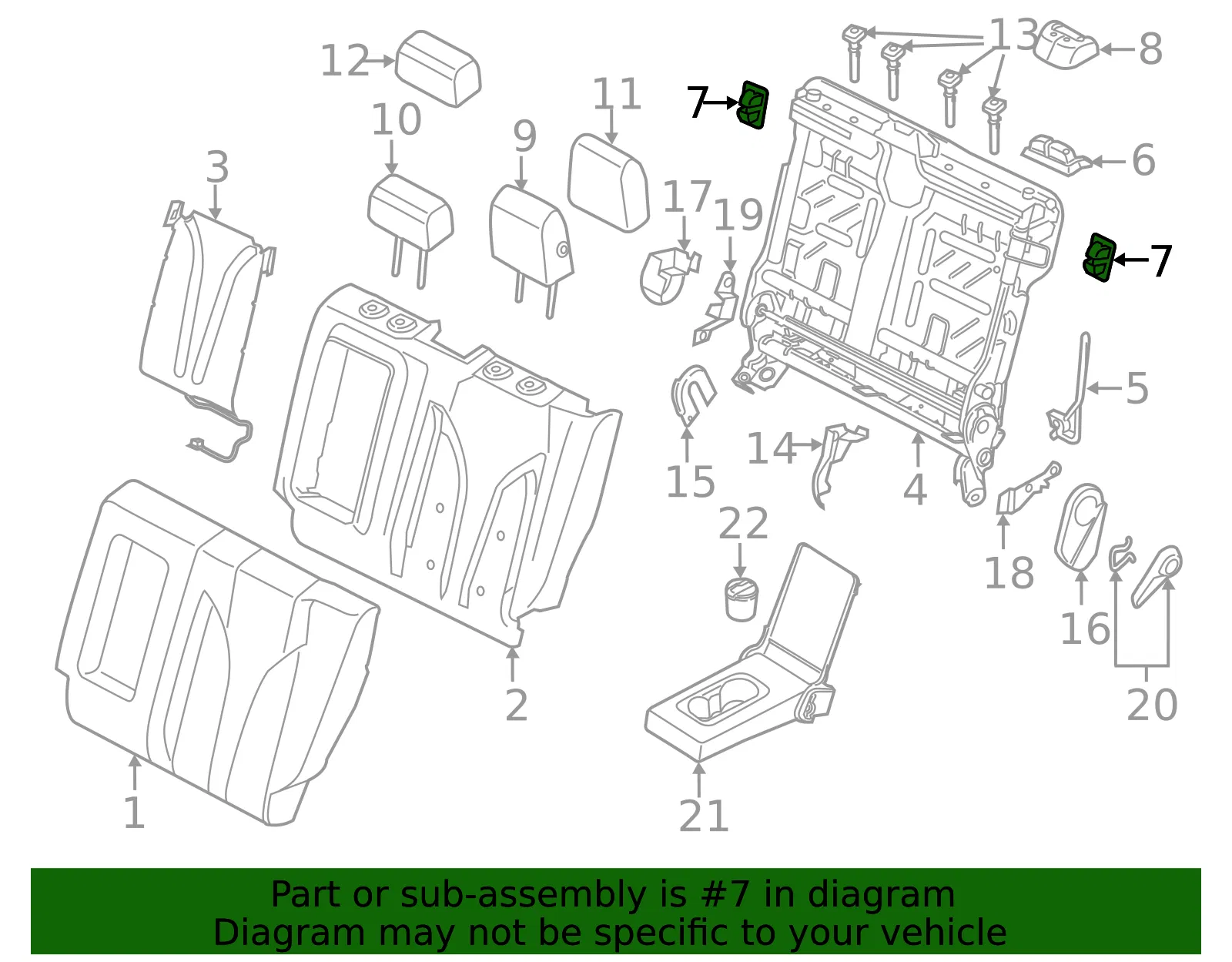 Bezel Latch - Ford (cj5z78624a08ab) - view 2
