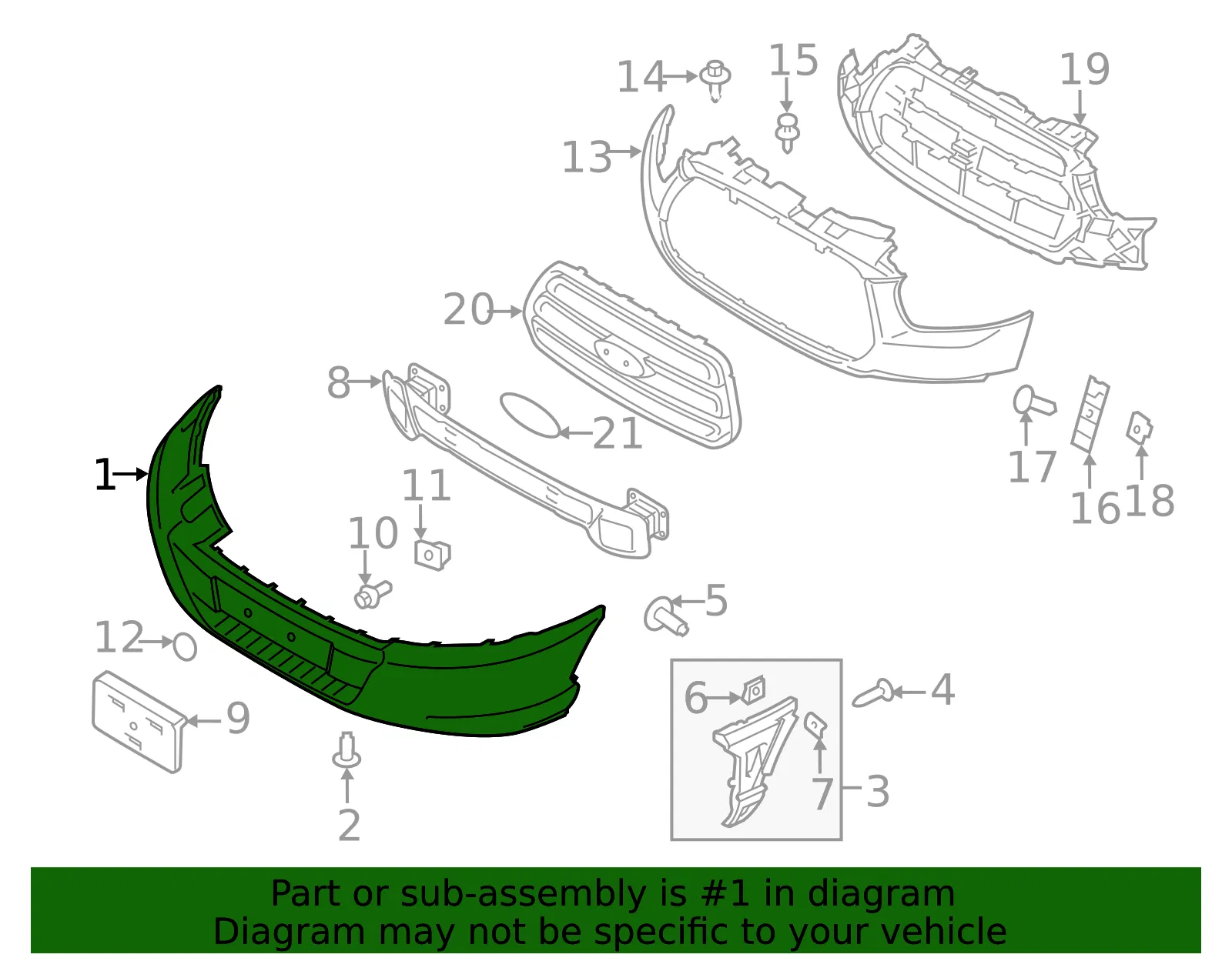 Bumper Cover - Ford (ck4z17757aa) - view 9
