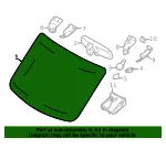 Windshield - Ford (ck4z5403100n) - view 10
