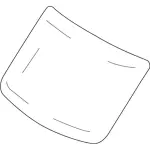 Windshield - Ford (ck4z5403100n) - view 7