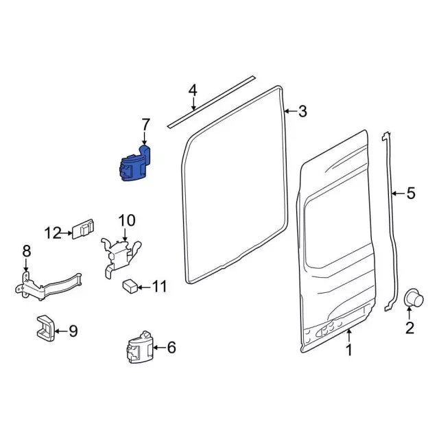 Door Hinge - Ford (ck4z6122800d) - view 7