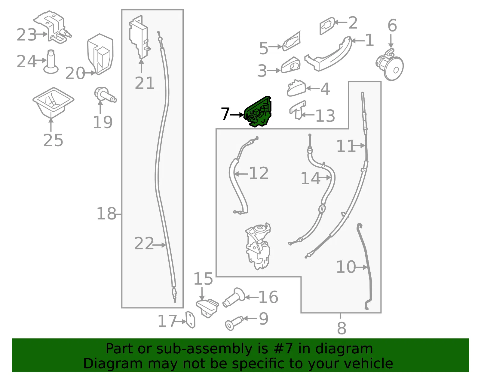 Handle Base - Ford (ck4z6126684c) - view 6