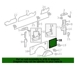 Interior Quarter Panel Trim Panel - Ford (ck4z6131012db) - view 4