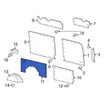 Interior Quarter Panel Trim Panel - Ford (ck4z6131013k) - view 17