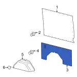 Interior Quarter Panel Trim Panel - Ford (ck4z6131013k) - view 21