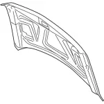 Hood Panel - Ford (cl3z16612a) - view 12