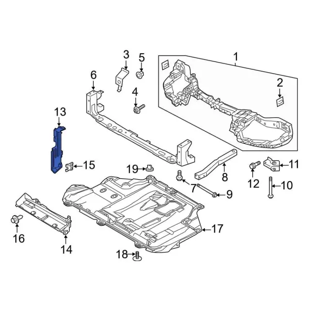 Air Deflector - Ford (cm5z8310e) - view 3