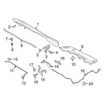 Hood Stop Buffer Bracket - Ford (cn1z16758a) - view 12