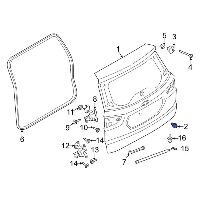 Door Shell Bumper - Ford (cn1z6140452d) - view 10