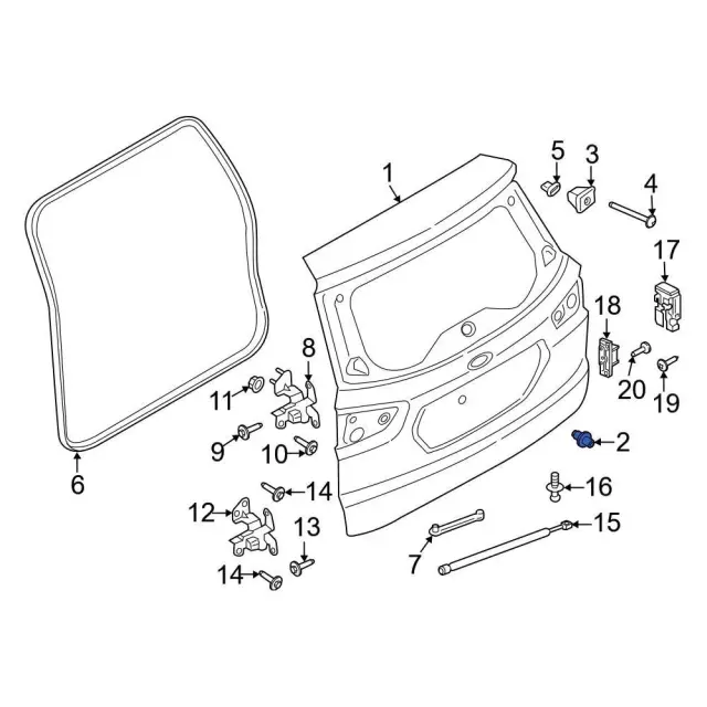 Door Shell Bumper - Ford (cn1z6140452d) - view 5