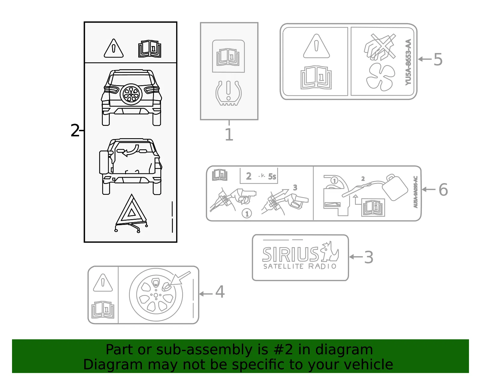 Engine Decal - Ford (cn1z9900014a) - view 3