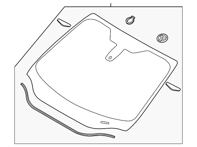 Windshield - Ford (cp9z5803100b) - view 3