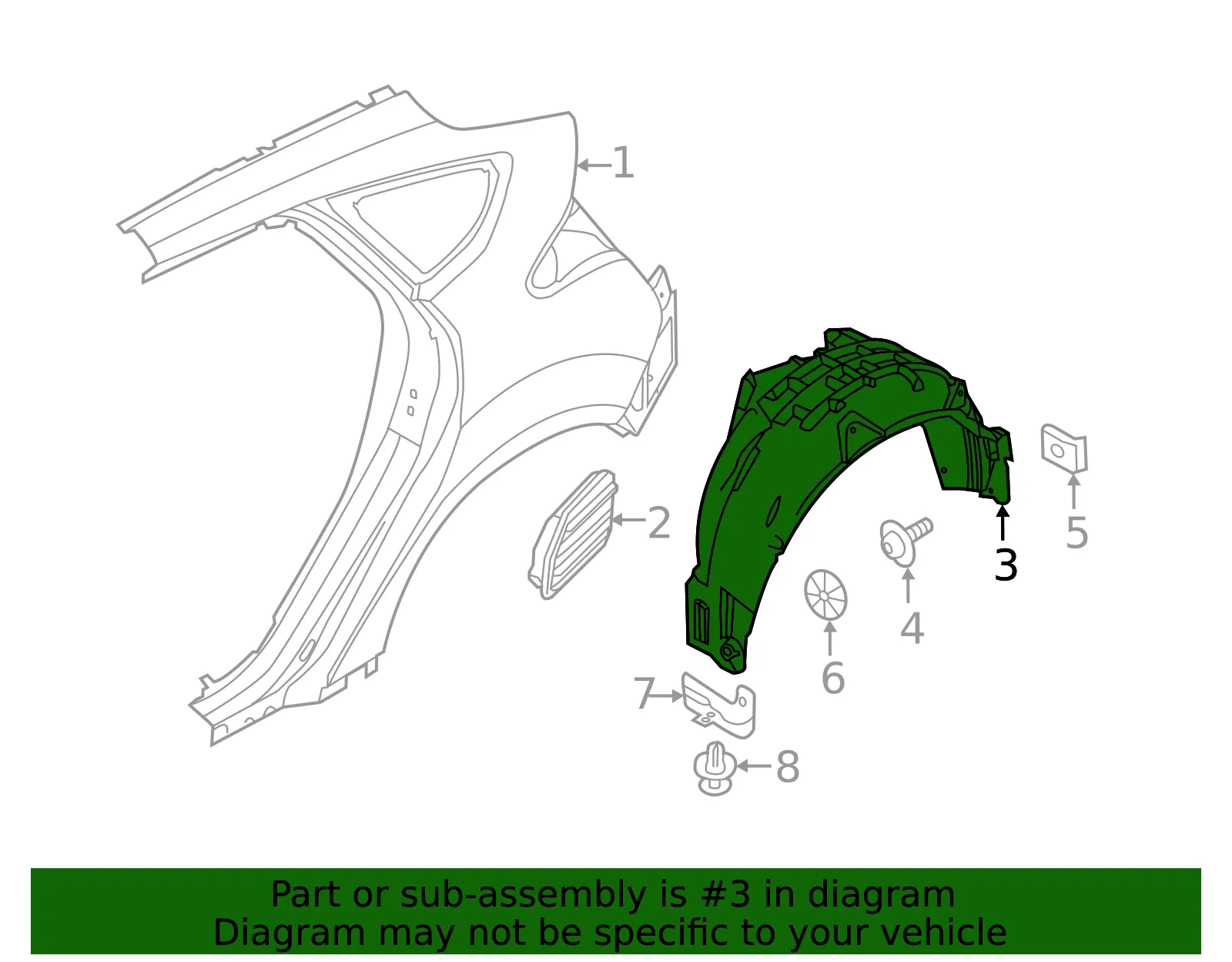 Splash Shield - Ford (cp9z58278b50a) - view 4