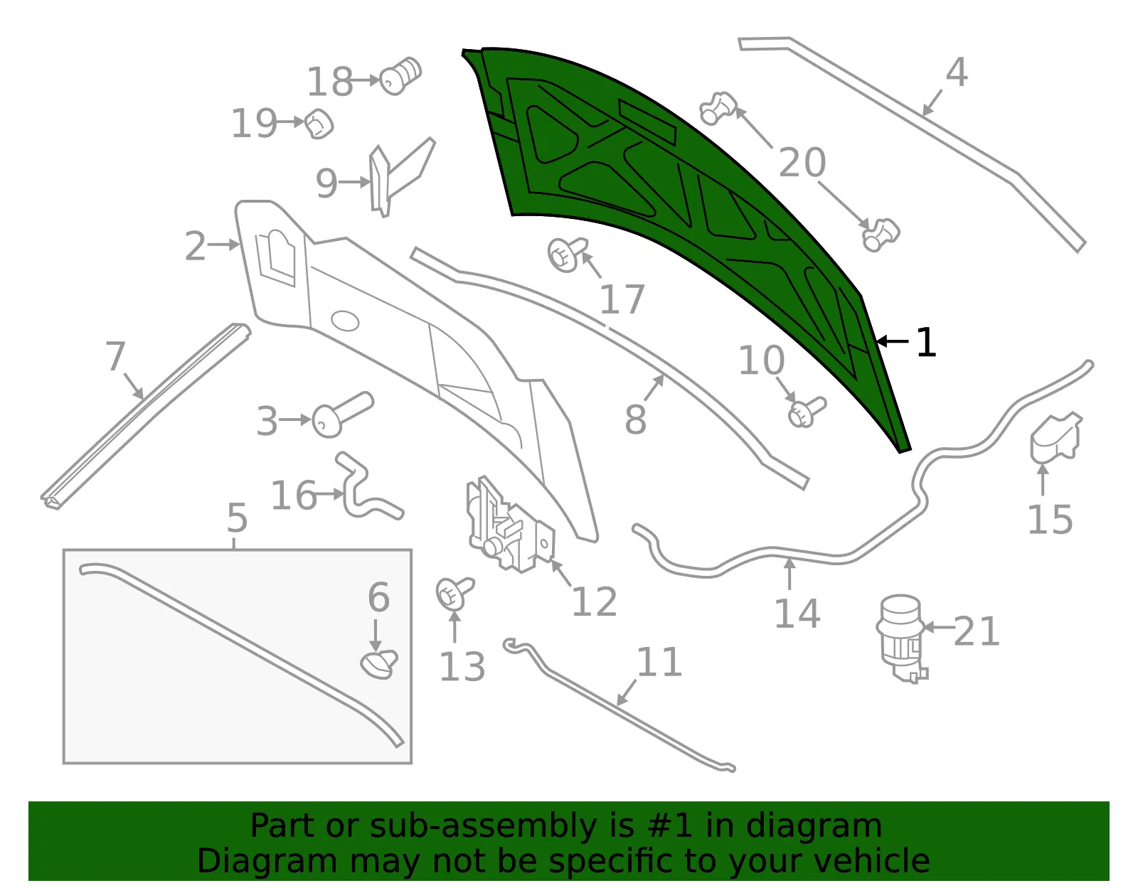 Hood Panel - Ford (ct4z16612a) - view 4