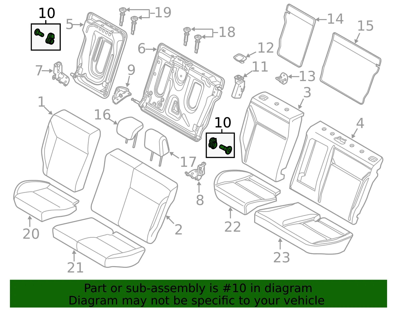 Hinge Support - Ford (cv6z58613b48a) - view 8