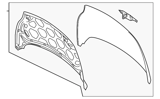 Hood Panel - Ford (d2bz16612b) - view 4