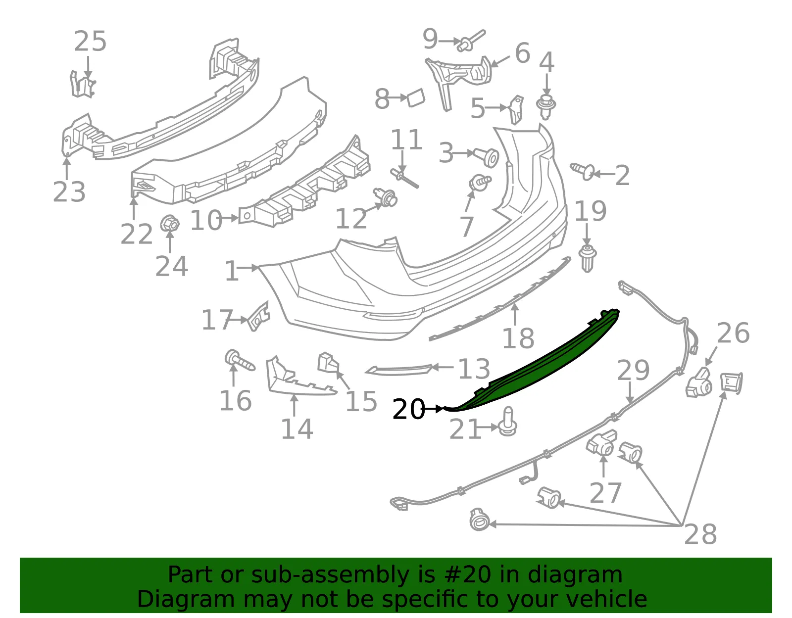 Valance Panel - Ford (d2bz17k835bb) - view 5