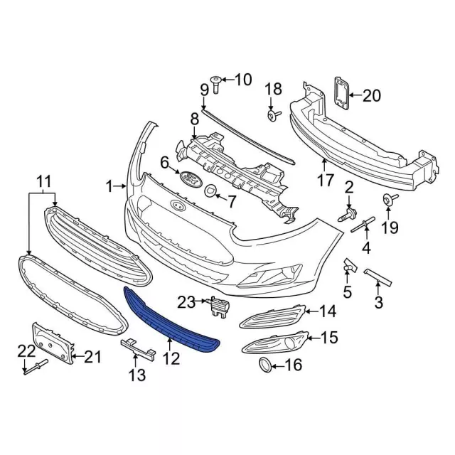 Lower Grille - Ford (d2bz17k945bc) - view 4