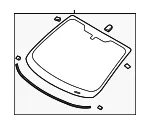 Windshield - Ford (d2bz5403100d) - view 9