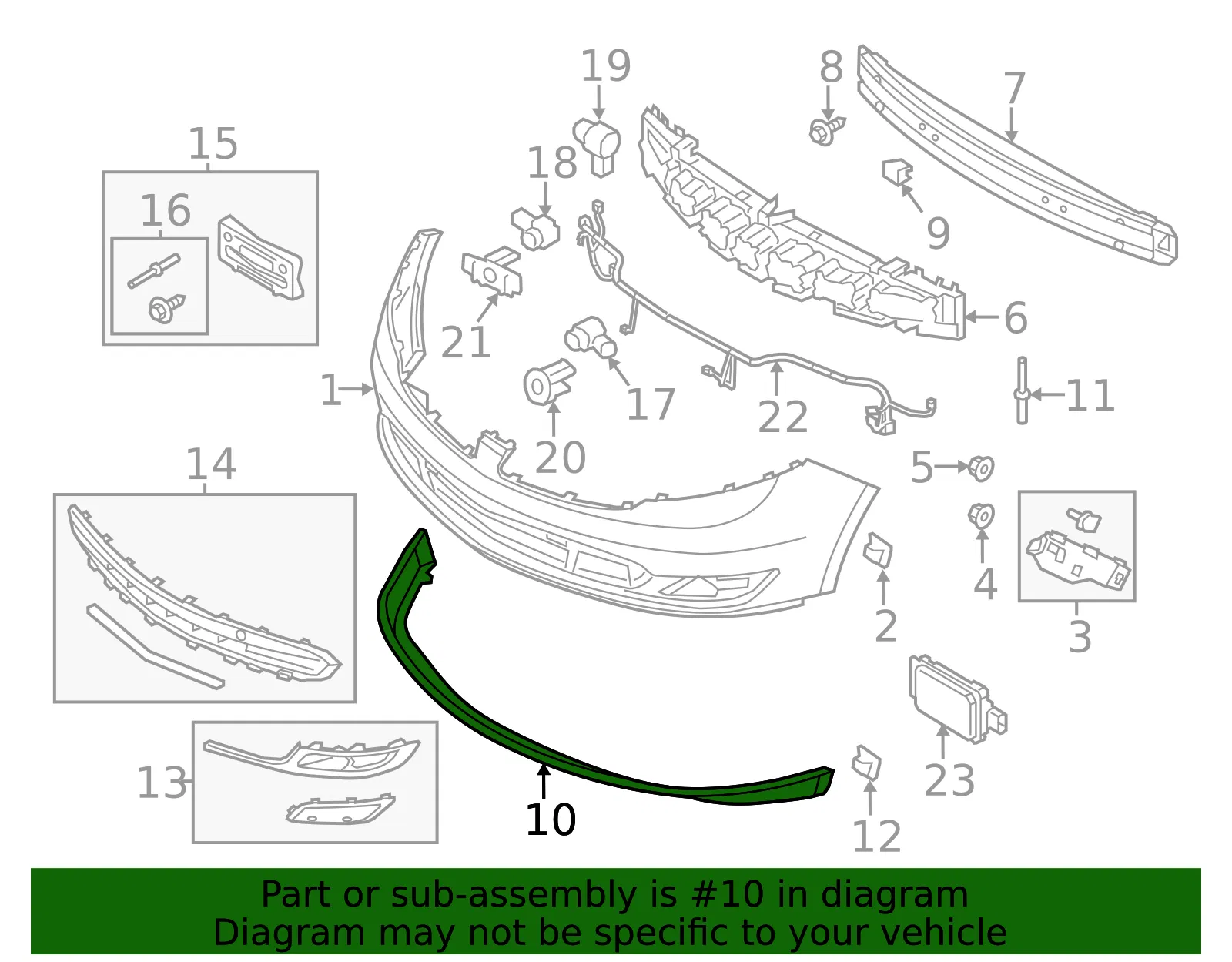 Bumper Assembly Front - Ford (da5z17d957aa) - view 5