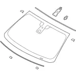 Glass Windscreen - Ford (da5z5403100b) - view 9