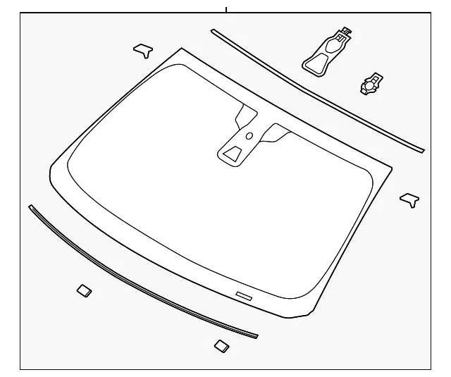 Glass Windscreen - Ford (da5z5403100b) - view 4