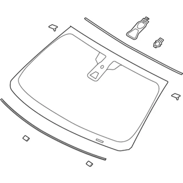 Glass Windscreen - Ford (da5z5403100b) - view 7