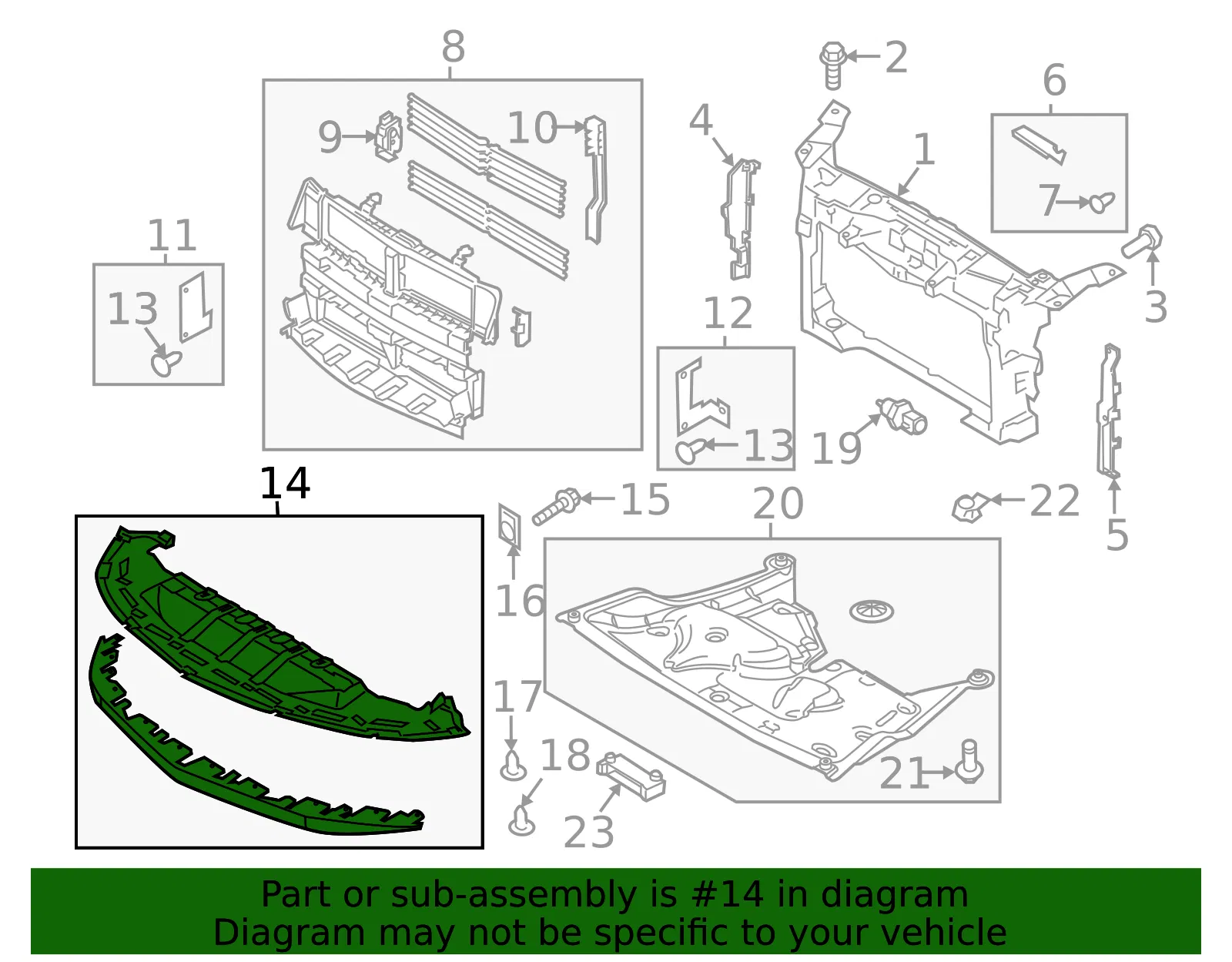 Lower Deflector - Ford (da5z8327a) - view 4