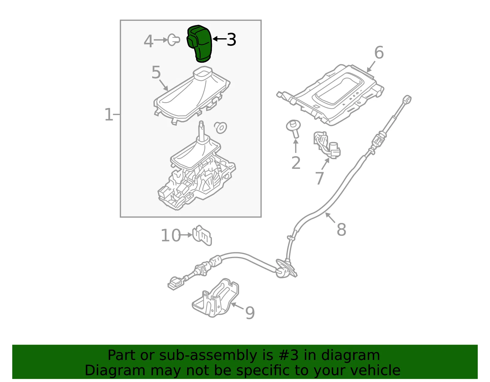 Handle Assembly - Ford (de9z7213cb) - view 4