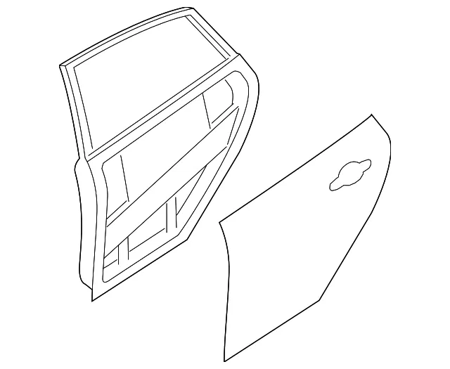 Door Shell - Ford (dm5z5824631c) - view 3