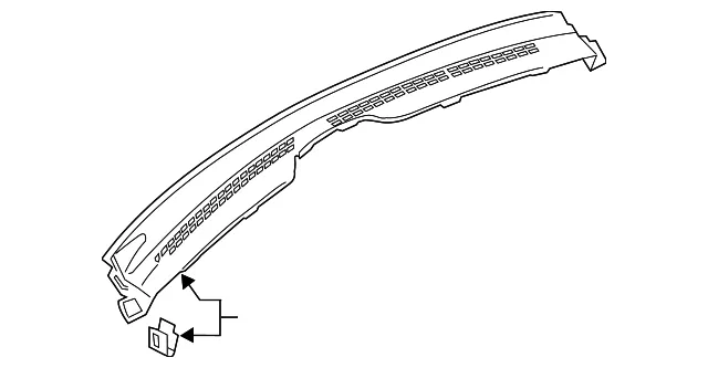 Defroster Grille - Ford (dp5z54044e82aa)