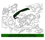 Defroster Grille - Ford (dp5z54044e82aa) - view 4