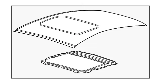Panel Assembly Roof - Ford (dp5z7450202a)