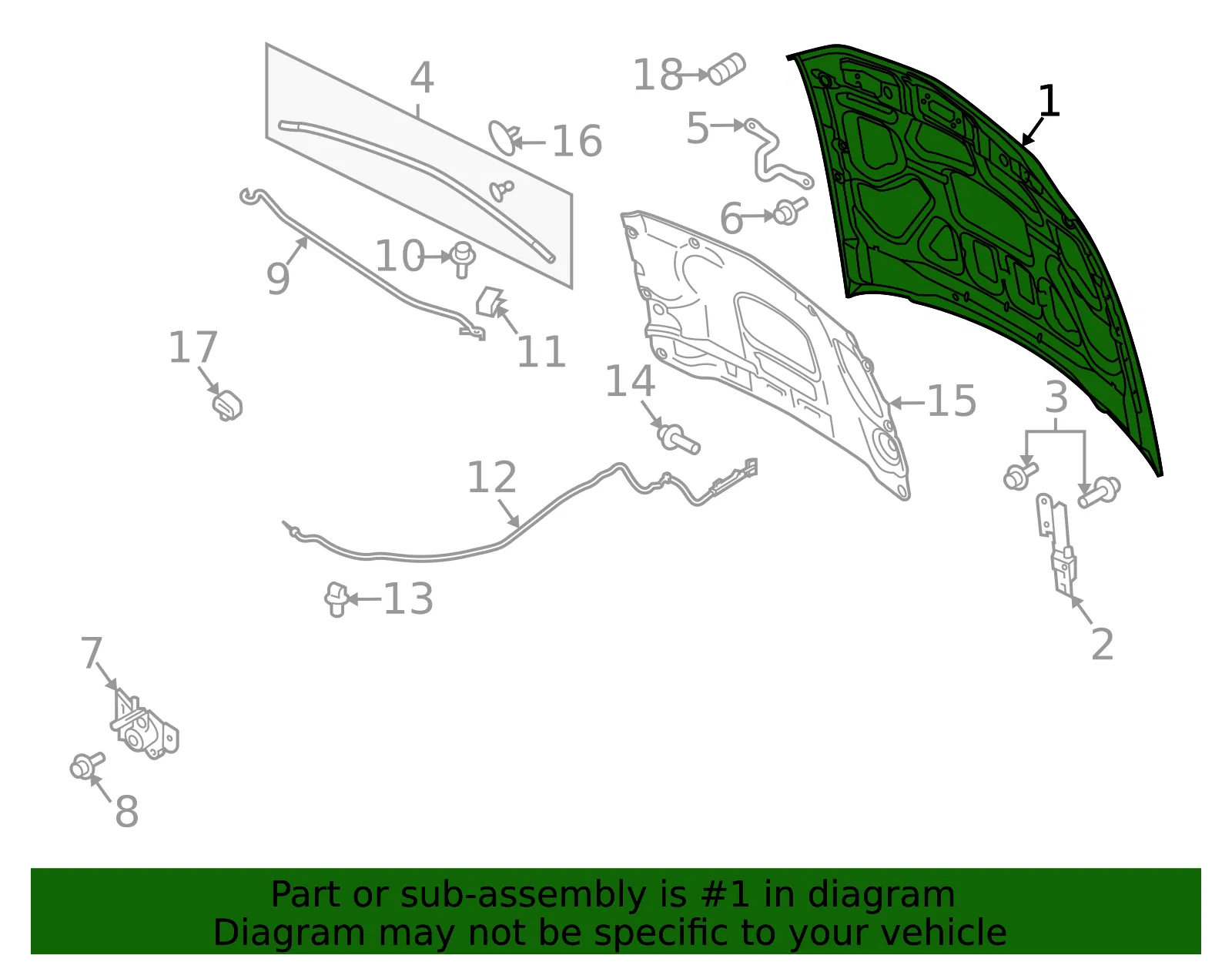 Hood Panel - Ford (dr3z16612a) - view 7