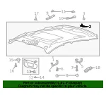 Headliner Retainer - Ford (ds7z00817a) - view 12