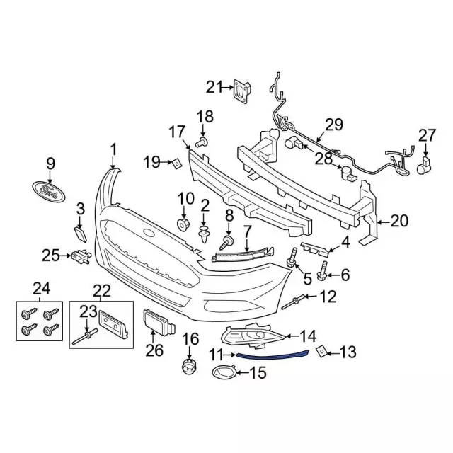 Valance Panel - Ford (ds7z17810captm) - view 15
