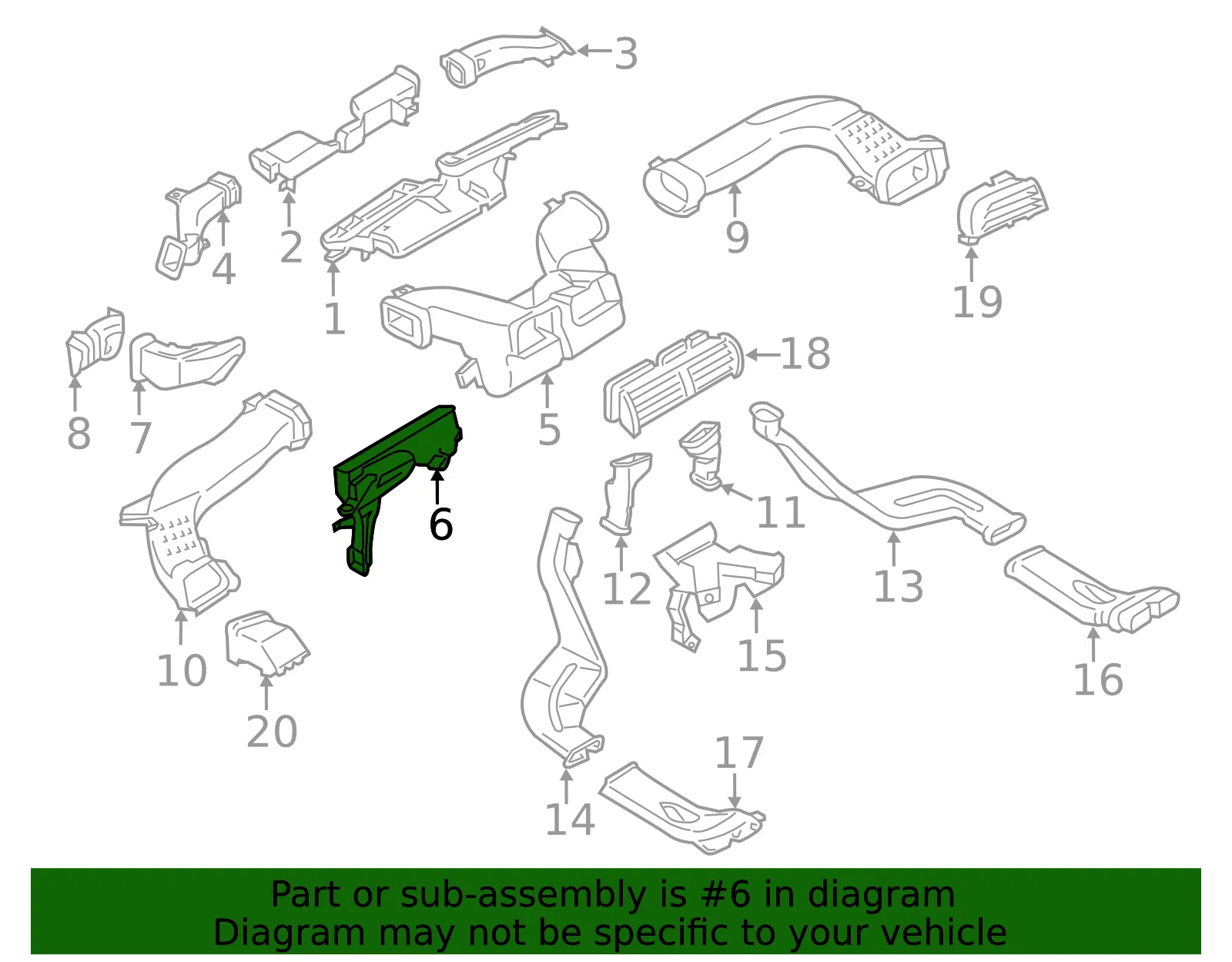 Windshield Defroster Nozzle - Ford (ds7z18490e) - view 3