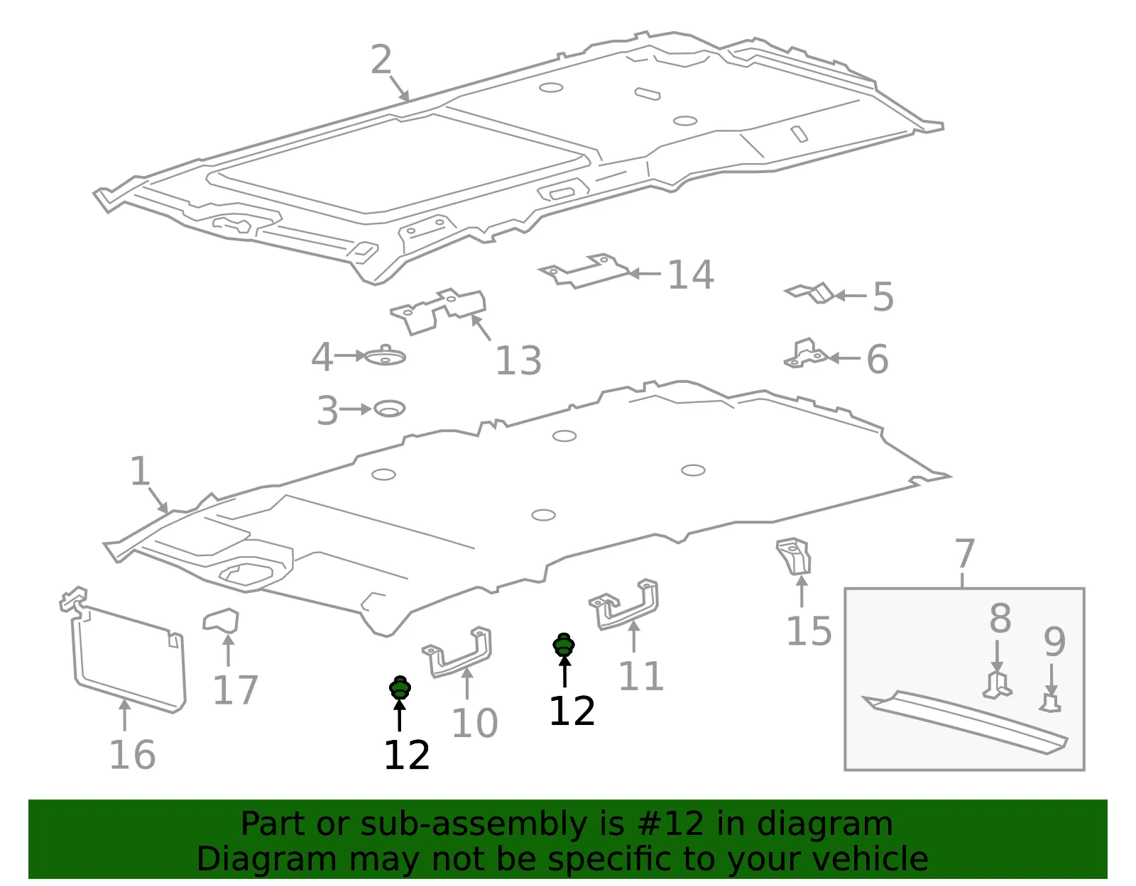 Grip Handle Cap - Ford (ds7z54672a40bu) - view 3