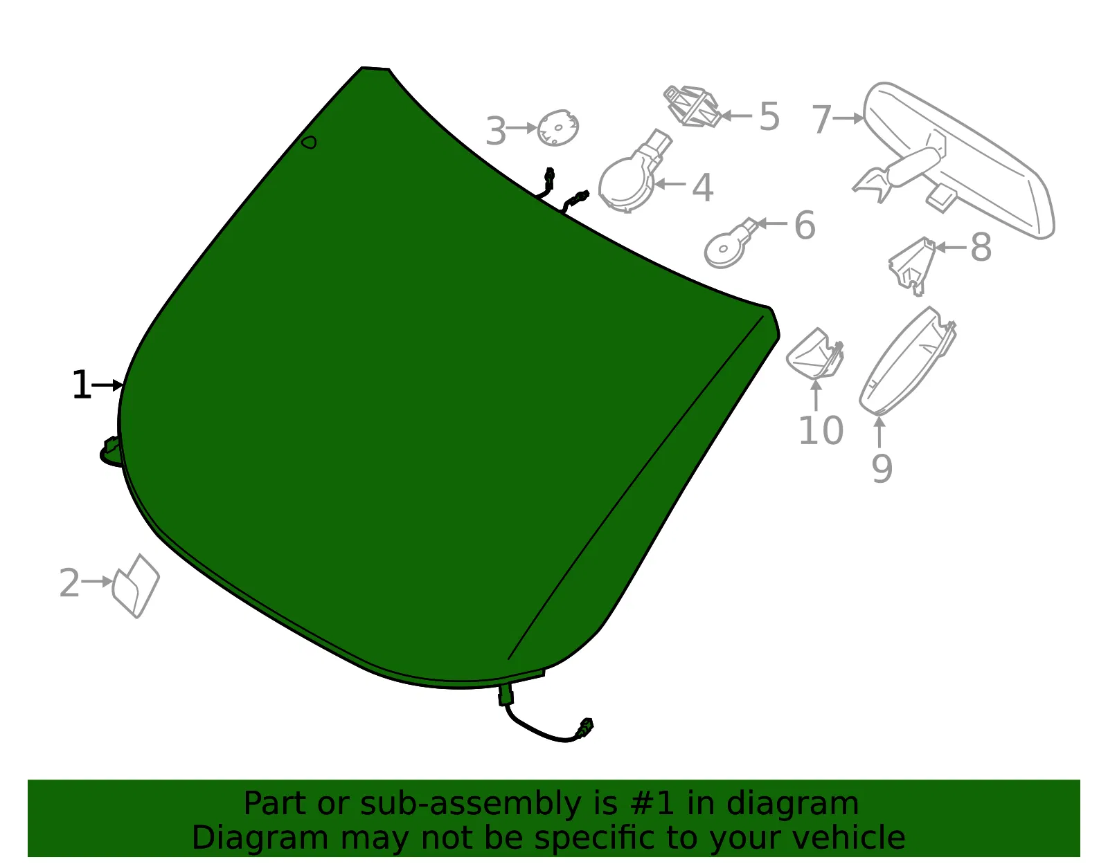 Windshield - Ford (dt1z5403100ah) - view 2