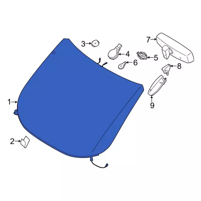 Windshield - Ford (dt1z5403100aj) - view 2