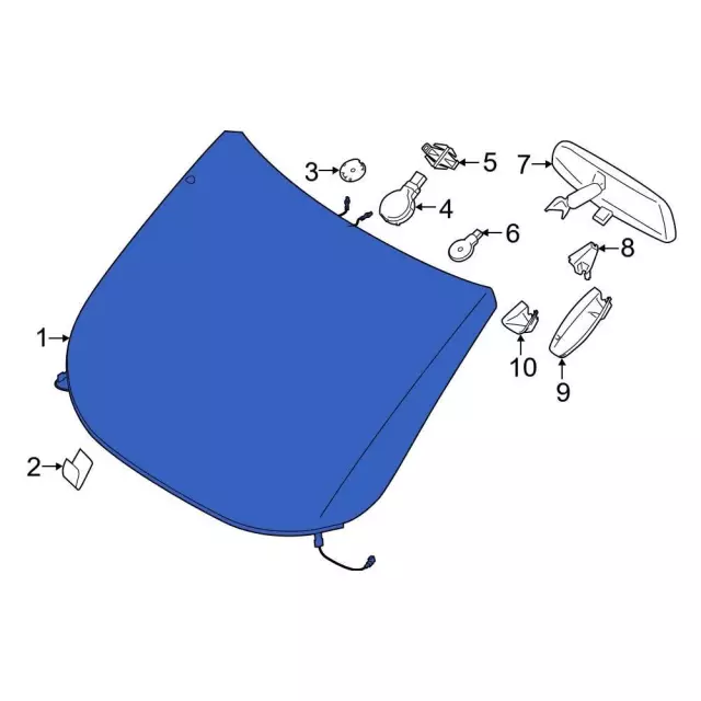 Windshield - Ford (dt1z5403100y) - view 7