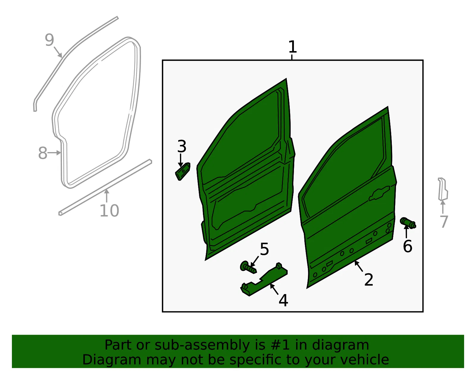 Door Shell - Ford (dt1z6120125k) - view 4