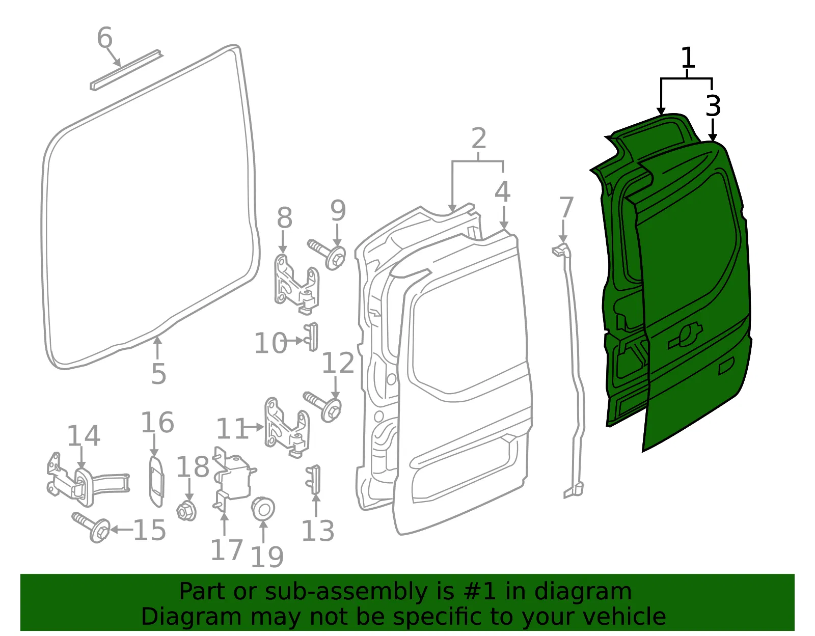 Door Shell - Ford (dt1z6140010am) - view 6